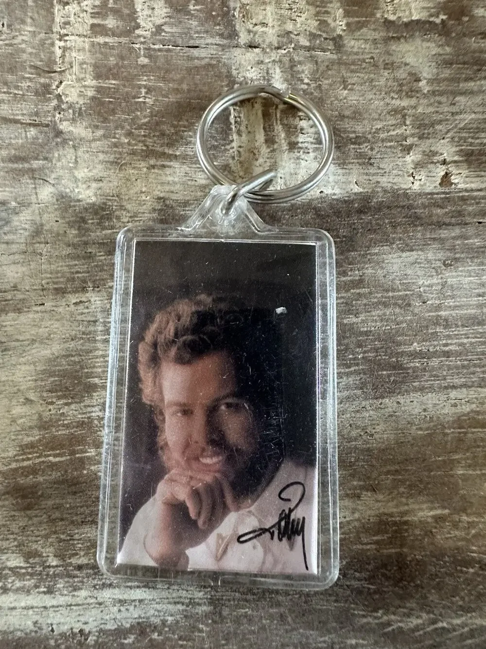 Vintage Keychain Toby Keith Key Ring Acrylic Fob Country Music Artist USA